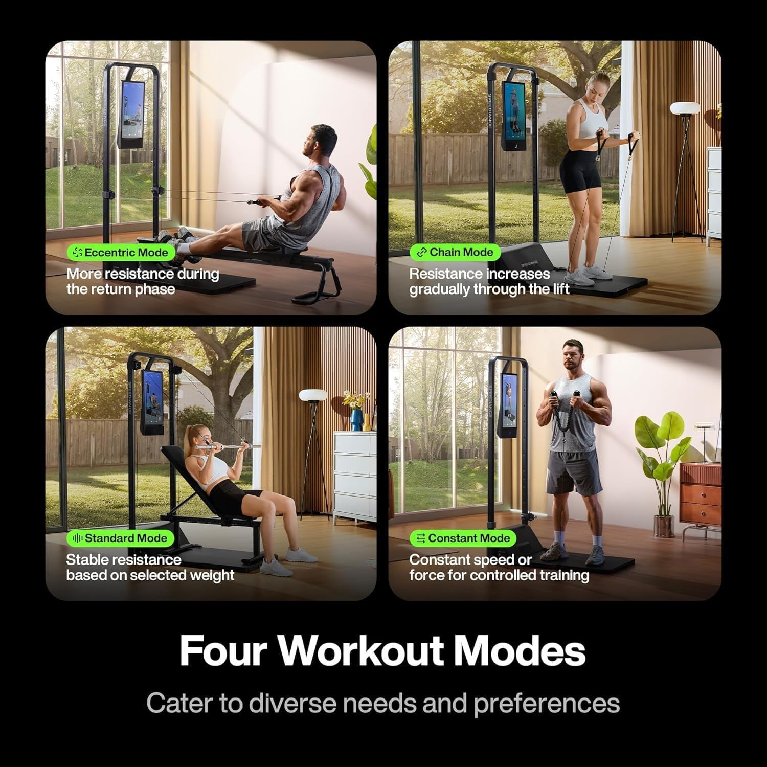 Smart Home Gym, Multi-Functional Gym Machine for Full Body Strength Training, All-In-One Gym Equipment, Digital Weight System, Workout Station, Squat Rack, Gym Monster 2
