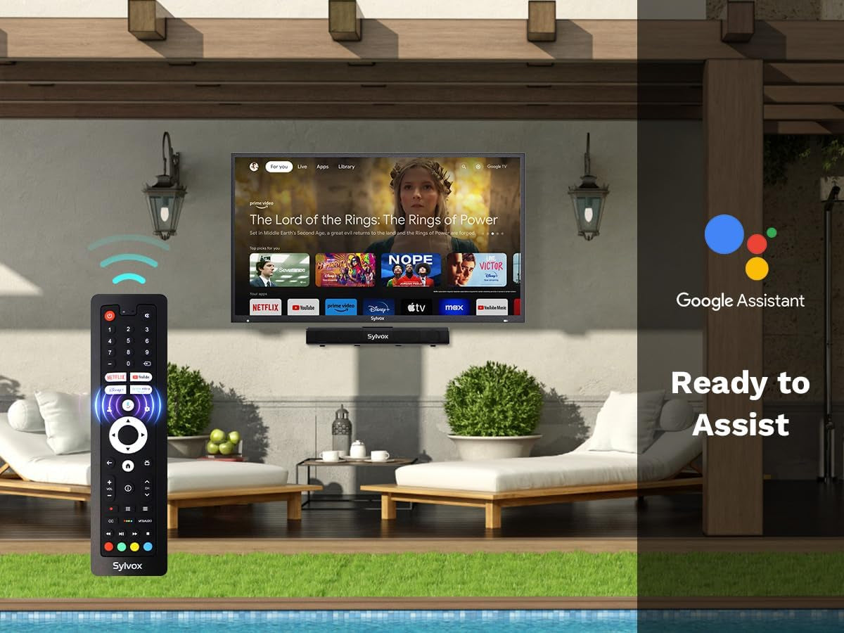 Outdoor TV, 43 Inch Waterproof Smart Outdoor Tvs, 4K, HDR 10, Weatherproof,1000Nits, Voice Assistant Remote, for Partial Sun Area(Deck Pro 3.0, Latest Model)