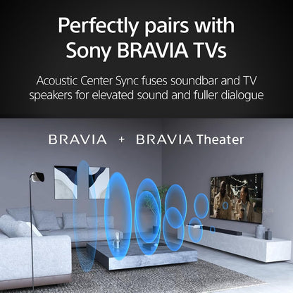 Sony BRAVIA Theater Bar 9 Soundbar for TV Home Theater with 13 Speakers | Dolby Atmos & DTS:X Surround Sound, 360 Spatial Sound Mapping, Bluetooth, Spotify Connect, Airplay 2, HDMI 2.1, HT-A9000