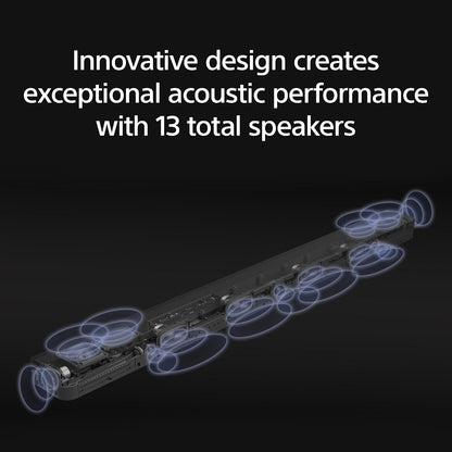 Sony BRAVIA Theater Bar 9 Soundbar for TV Home Theater with 13 Speakers | Dolby Atmos & DTS:X Surround Sound, 360 Spatial Sound Mapping, Bluetooth, Spotify Connect, Airplay 2, HDMI 2.1, HT-A9000