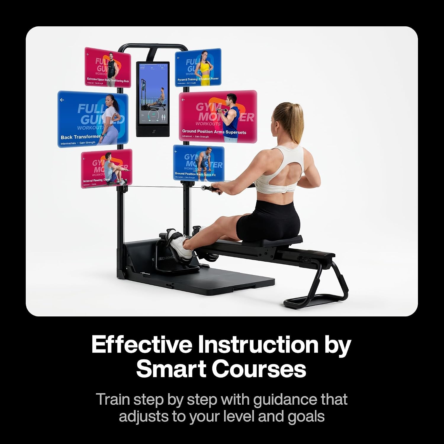 Smart Home Gym, Multi-Functional Gym Machine for Full Body Strength Training, All-In-One Gym Equipment, Digital Weight System, Workout Station, Squat Rack, Gym Monster 2