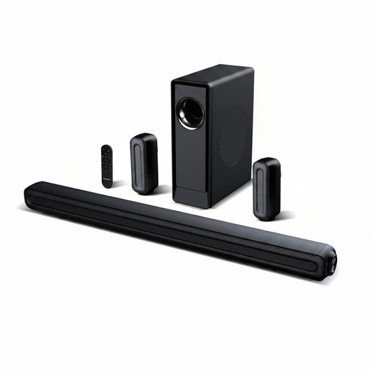 5.1 CH Surround Sound Bar with Dolby Audio, Sound Bars for TV, Wireless Subwoofer & Rear Speaker, Dolby Digital Plus, Bluetooth 5.3, Surround Sound System for Home Theater, 4K & HD Tvs| HDMI & Optical