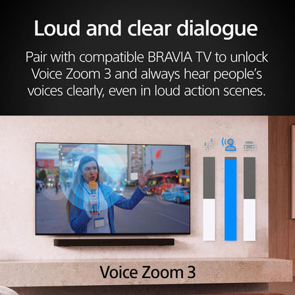 Sony BRAVIA Theater Bar 9 Soundbar for TV Home Theater with 13 Speakers | Dolby Atmos & DTS:X Surround Sound, 360 Spatial Sound Mapping, Bluetooth, Spotify Connect, Airplay 2, HDMI 2.1, HT-A9000