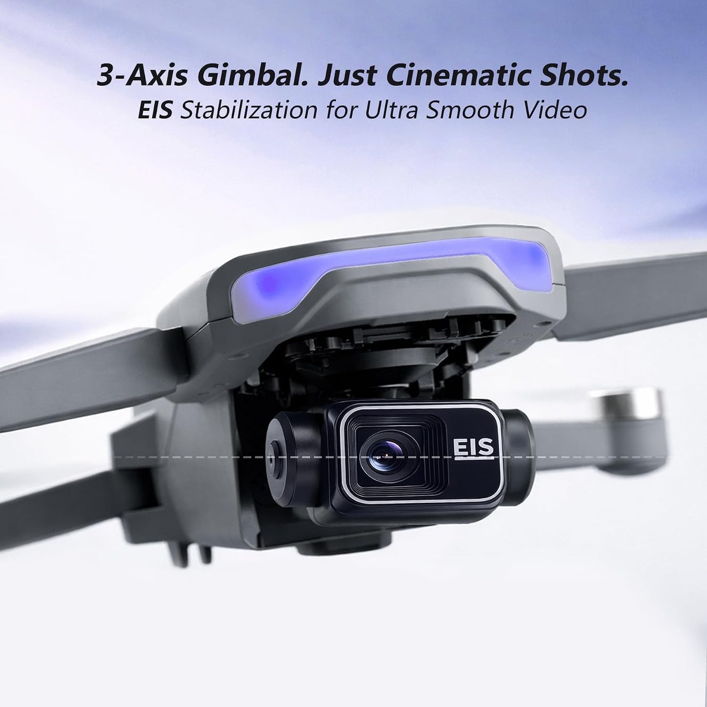 3-Axis Gimbal GPS Drone with 4K Camera  Drone, 10000FT Range, 90Min Flight Time with 3 Batteries, 4.5" HD Screen Remote, Auto Return, Follow Me, Brushless Motor, 5G FPV, Foldable RC Quadcopter for Beginners - under 249G