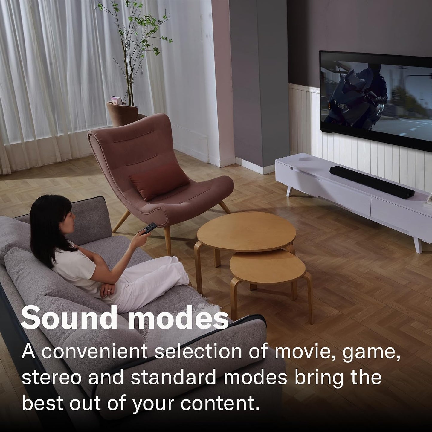 Yamaha SR-B30A Sound Bar with Built-In Subwoofers, Dolby Atmos Sound Bar for TV, Home Theater Sound System for TV, Bluetooth, Black | Dolby Atmos with Dual Built-In Subwoofers and Bluetooth for Movies, Music and Gaming
